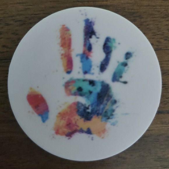 Sparkle by Melanie Boutique Other - Painted Handprint Teacher Phone Socket